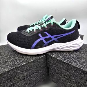 ASICS Shoes Women's 8.5 Running Black with Purple Accents and Mint Trim